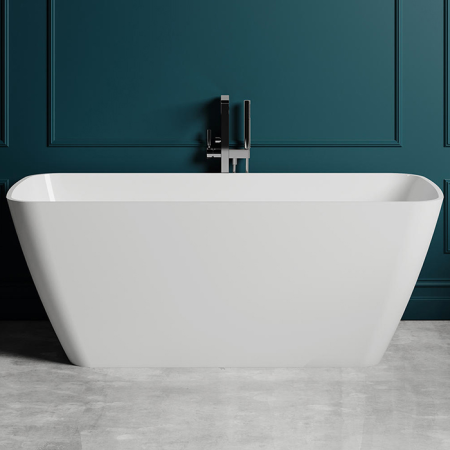 Salini AGATHA Ванна отдельностоящая 1800х800х660мм, донный клапан "Up&Down", сифон,  слив-перелив, мат-л: S-Stone, матовый, белый. 
Фурнитура: белая., артикул 100221M