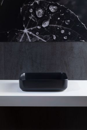 Раковина накладная Allen Brau Fantasy 50 4.11021.31 черный матовый, артикул 4.11021.31