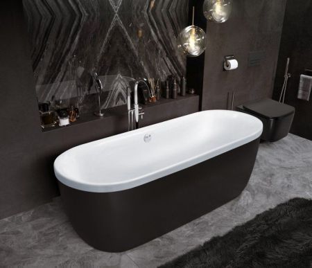 Акриловая ванна CEZARES METAURO-Central-180-80-40-W-MATT, 180x80x40, артикул METAURO-Central-180-80-40-W-MATT