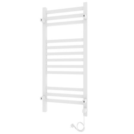 Полотенцесушитель электро "Астор ЧК12 350х900", белый муар, левый