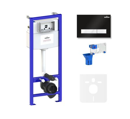 Комплект 5 в 1 инсталляции для подвесного унитаза Lavinia Boho Relfix 77010045, артикул 77010045