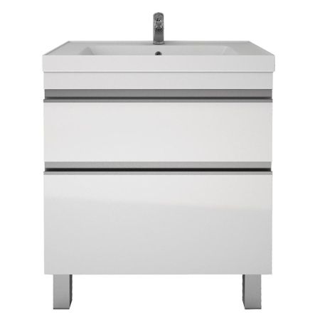 Тумба с раковиной подвесная/напольная Dreja Grace Plus 60 см, белый, артикул 99-0904-com