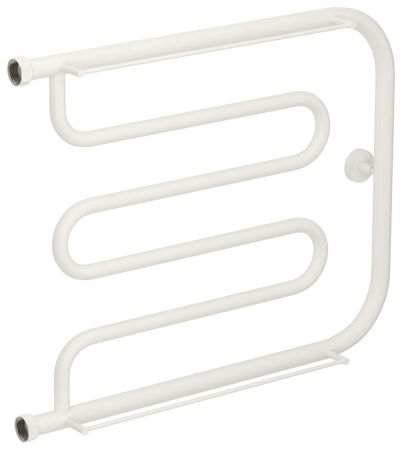 Полотенцесушитель, Сунержа, Лира, водяной, 2 полки, ширина, мм-660, глубина, мм-105-125, высота, мм-536, межосевое расстояние-500, подключение-вертикальное слева/справа, мощность, Вт-261, присоединительный размер-НГ G 1", материал-нержавеющая сталь, назна, артикул 30-4012-5065