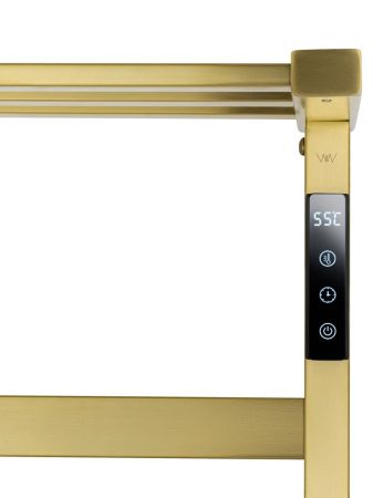 Полотенцесушитель электрический WONZON & WOGHAND FRANKFURT, Брашированное золото (WW-1029-BG), артикул WW-1029-BG