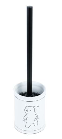 Ершик для унитаза Fixsen Teddy FX-600-5 Белый Черный, артикул FX-600-5