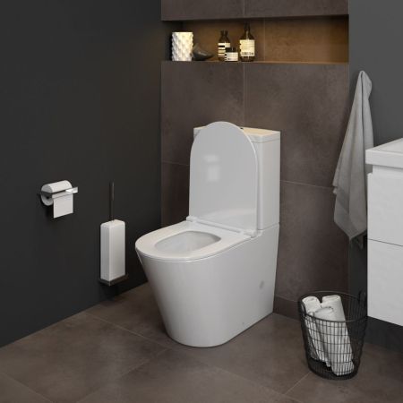 Унитаз напольный Maretti Florenza безободковый с микролифтом, FL10NBM17-844, белый, артикул FL10NBM17-844