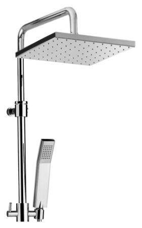 Душевая система Webert Wolo WO980104015PVC Хром с верхним душем PVC
