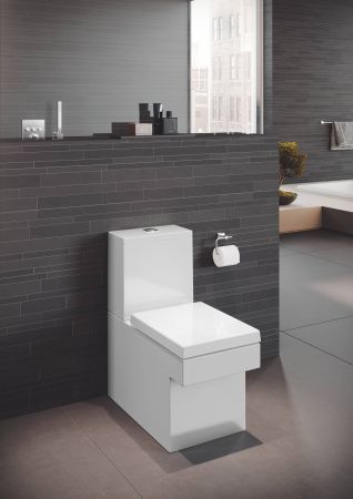 Сиденье для унитаза GROHE Cube Ceramic, быстросъемное с микролифтом, альпин-белый (39488000)