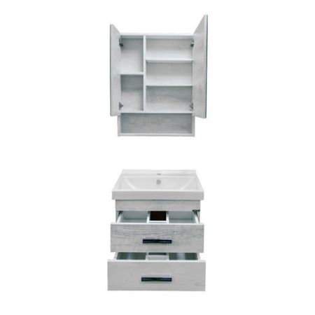 Тумба с раковиной Comforty Никосия 60 4138879 подвесная Дуб белый Тумба с раковиной Comforty Никосия 60 4138879 подвесная Дуб белый