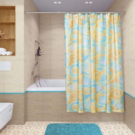 Штора для ванны Fora PH19 Ракушки и звезды, артикул PH19