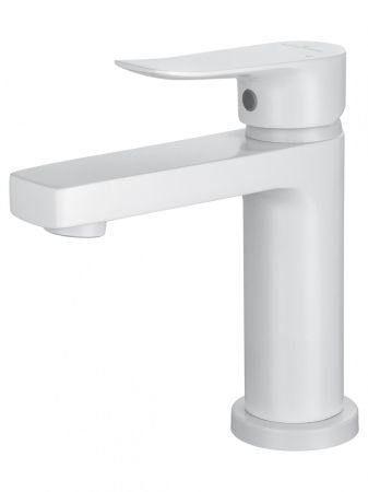 Смеситель для раковины WONZON & WOGHAND Blend, Белый матовый (WW-A40222-MW), артикул WW-A40222-MW