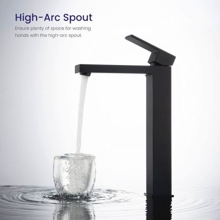 Смеситель для раковины Timo Selene 3061/03F Черный, артикул 3061/03F