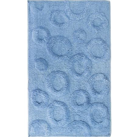 Коврик для ванной комнаты Fora 80х50 FOR-M003BL Круги Голубой, артикул FOR-M003BL