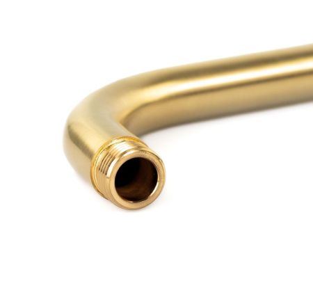 Emmevi, настенный круглый кронштейн 35 см, для верхнего душа, подключение 1/2", цвет брашированное золото, артикул C00679mm350/ORS