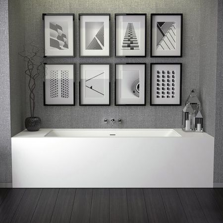 Ванна, KNIEF, Shape, ширина, мм-1700, глубина, мм-700, высота, мм-600, водоизмещение (л)-190, тип установки-встраиваемый, форма-прямоугольная, с щелевым сливом переливом click-clack, диаметр слива, мм-52, ножки-есть, материал-K-Stone, цвет-белый матовый