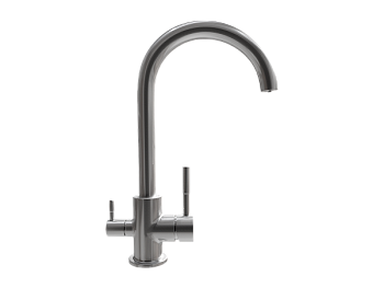 Смеситель  ULGRAN Steel 020-002, цвет "черная брашированная сталь" (US-020-002)