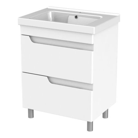 Тумба с раковиной Orange Milano 60-02 ТМ 60-02 Белая, артикул ТМ 60-02