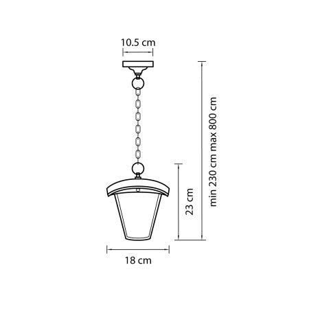 Светильник светодиодный уличный подвесной Lampione Lightstar 375070, артикул 375070