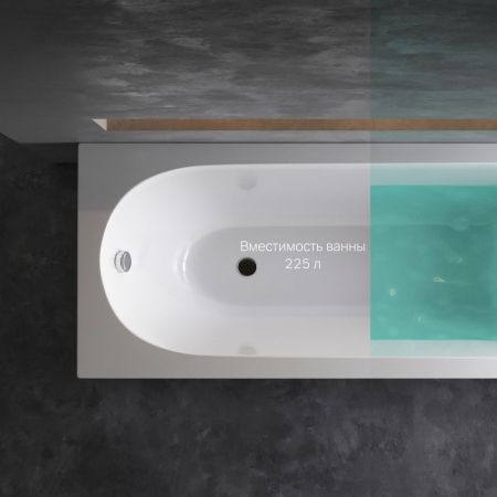 W72A-170-070W-A2 Ванна акриловая spirit 170x70, без слива/перелива