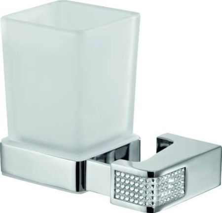 Sanibano Diamond, настенный стеклянный стакан, цвет хром-кристаллы Swarovski crystal, артикул H9000/16CRС