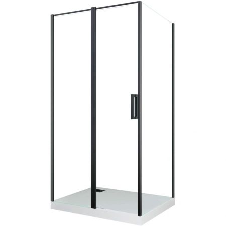 Душевой уголок Cerutti SPA Victoria 120x90 B профиль Черный стекло прозрачное, артикул VICTORIA120B