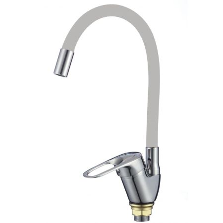 Смеситель для кухни с гибким изливом Fmark FM4104-04, хром