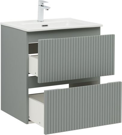 Тумба под раковину Aquanet Джейн (Flat) 60 мисти грин, артикул 00335432