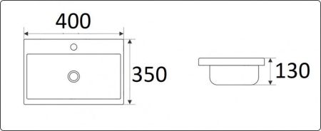 Умывальник CeramaLux 9595-40
