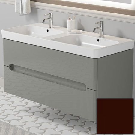 Тумба с раковиной SanVit Форма 120 kforma1201 в цвете Ral подвесная Шоколад, артикул kforma1201