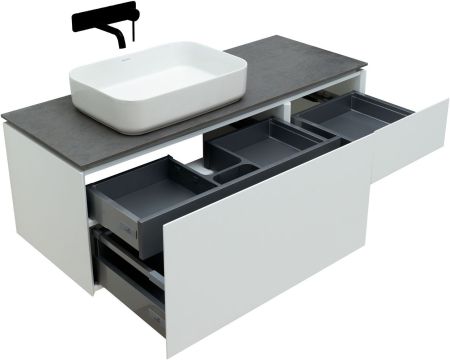 Тумба под раковину Allen Brau Infinity 120 1.21006.WM L белый матовый, артикул 1.21006.WM