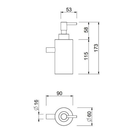 Fantini Young Дозатор для жидкого мыла, настенный, отделка матовая натуральная сталь, артикул 96 93 7653