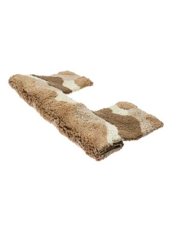 Коврик для туалета Fora 50х40 2823-U 40BG Волны Бежевый, артикул 2823-U 40BG