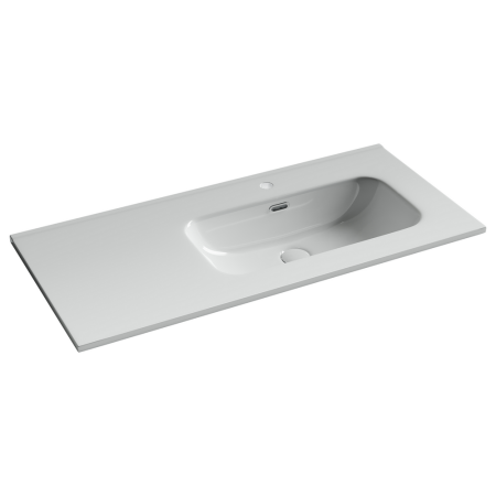 Раковина накладная мебельная Ceramicanova Элемент (Element) чаша справа с отверстием под смеситель 1010x465x180 мм цвет белый CN7003R, артикул CN7003R