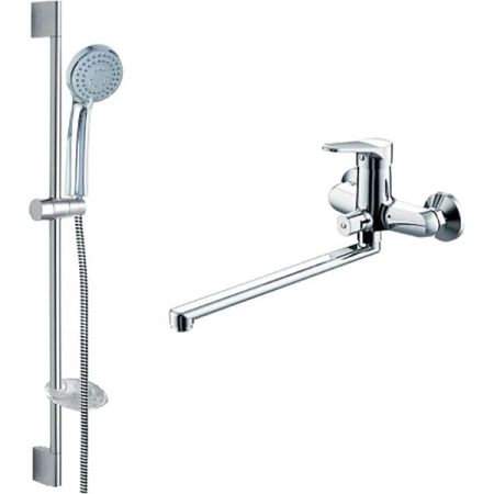 Смеситель для ванны Bravat Eco F00414C Хром, артикул F00414C