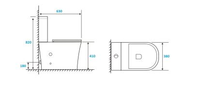 Унитаз ADIGE MW напольный, матовый белый Cerutti SPA CT9243, артикул CT9243