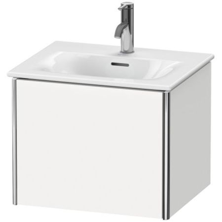 Duravit XSquare Тумба подвесная под раковину # 234453, 1 выдвижное отделение, 397x510x418мм, цвет White High Gloss, артикул XS422102222