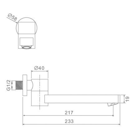 Излив поворотный Raglo R473.72, хром, артикул R473.72