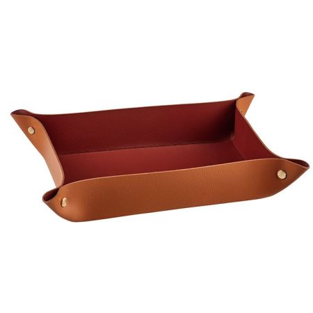 Colombo Adj Мелочница, 20x14H5 см, цвет: коньяк/бордо, артикул BADJ0107-0930