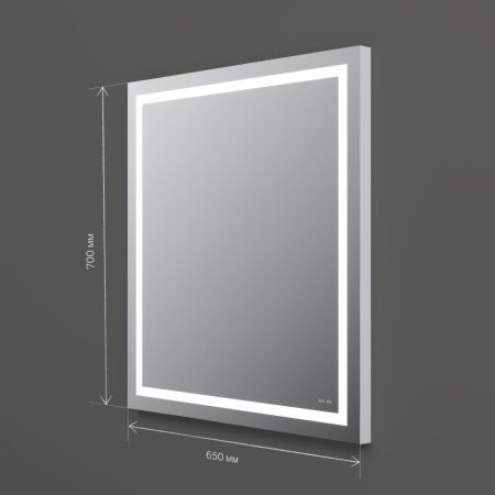 M91AMOX0651WG Универсальное зеркало настенное с контурной LED-подсветкой, 65 см, артикул M91AMOX0651WG
