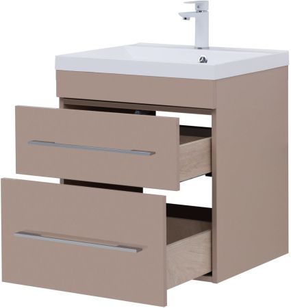 Тумба под раковину Aquanet Верона 60 капучино (2 ящика), артикул 00304536