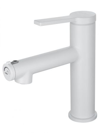 Смеситель для раковины с функцией полоскания WONZON & WOGHAND, Белый матовый (WW-H1017-MW), артикул WW-H1017-MW