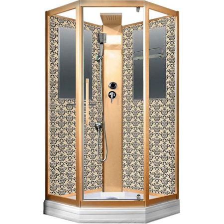 Душевая кабина Niagara Lux NG-7717GBK 100x100 без гидромассажа, артикул 7717GBK