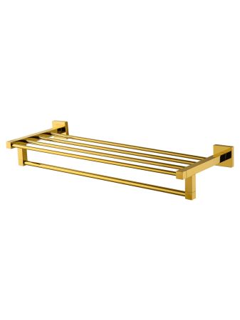 Полотенцедержатель с полкой WONZON & WOGHAND POLO, Темное золото (WW-8981-DG), артикул WW-8981-DG