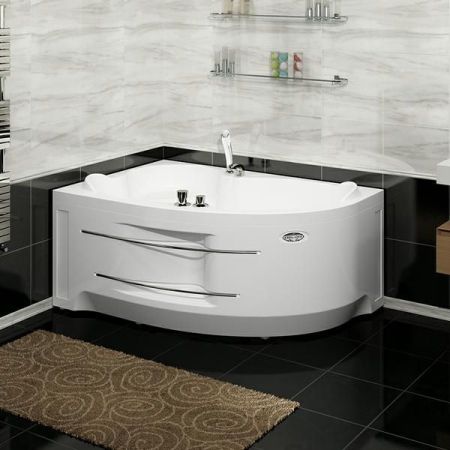 Акриловая ванна Radomir Wachter Ирма 2 150x97 форсунки Белые L с гидромассажем, артикул 3-01-1-1-0-313