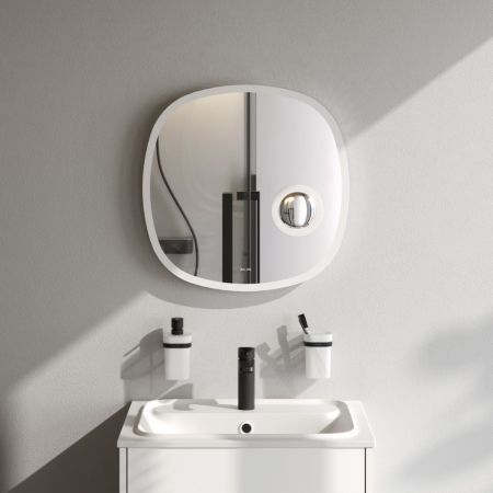 M8FMOX0553SA Func, Зеркало настенное с контурной LED-подсветкой, ИК сенсором и косметическим зеркало, артикул M8FMOX0553SA