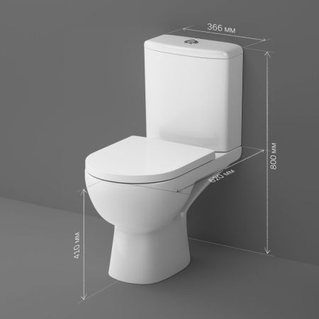 C85C8600SC Sunny унитаз-компакт FlashClean с сид м/лифт, артикул C85C8600SC