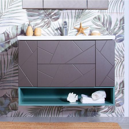 Ниша для тумбы Бриклаер КРИСТАЛЛ 100 см, муссон