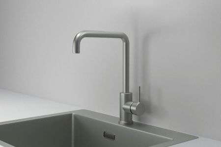 Смеситель для кухни GRANULA Kitchen Space (7110, СТАЛЬ МАТОВАЯ), артикул 7110, СТАЛЬ МАТОВАЯ