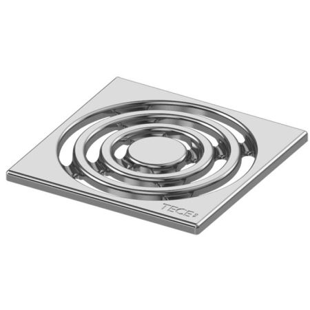 Декоративная решетка, TECE, drainpoint S, высота (мм)-5, глубина (мм)-100, ширина (мм)-100, полированная нержавеющая сталь, артикул 3665002