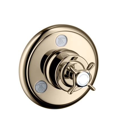 AX Montreux Встраиваемый запорный/переключающий вентиль Trio/Quattro , ¾ (внешняя часть), цвет: шлифованный никель, артикул 16830820